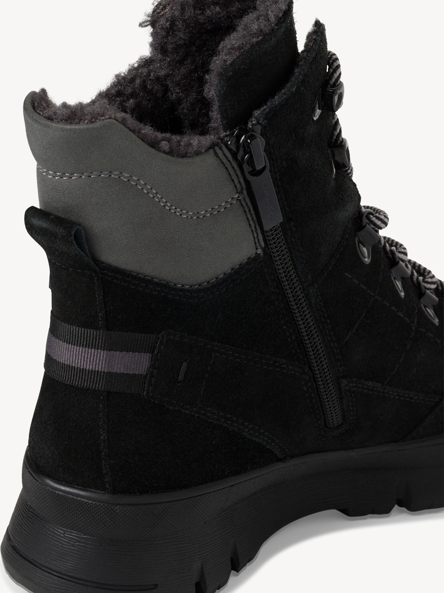 Bottine en cuir - noir