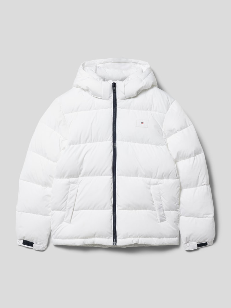 Steppjacke mit Label-Detail Modell 'ALASKA' in weiß