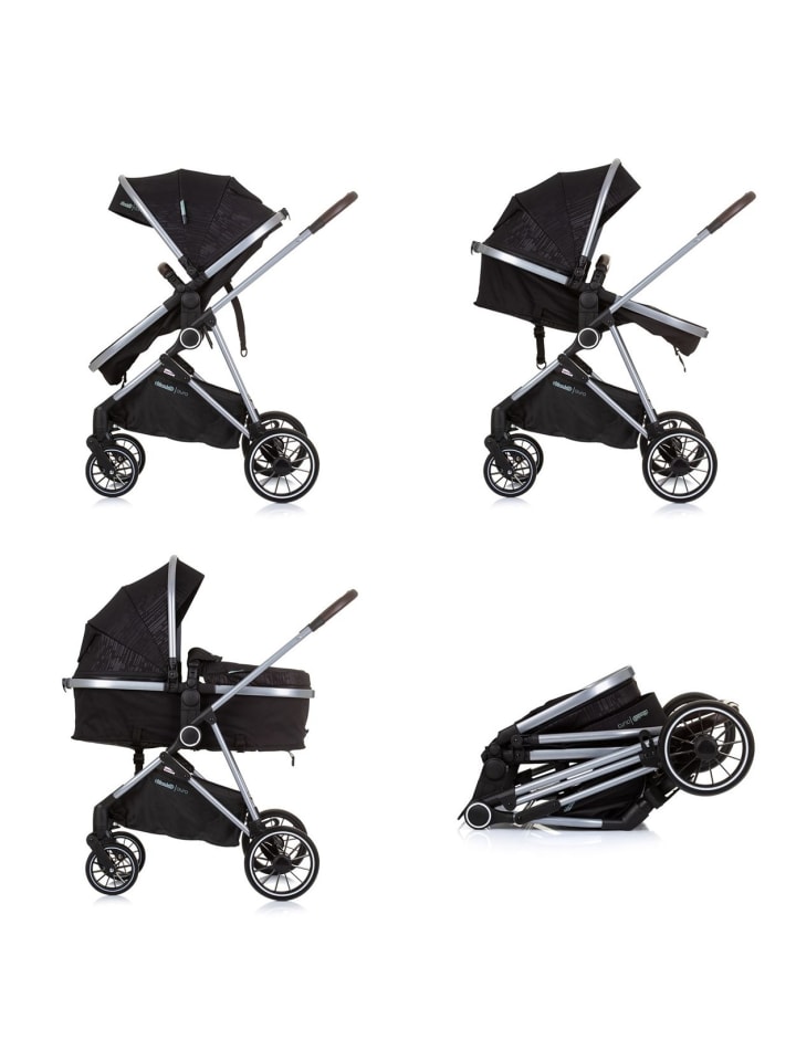 Chipolino Kinderwagen Aura 2 in 1 in schwarz günstig kaufen onesize
