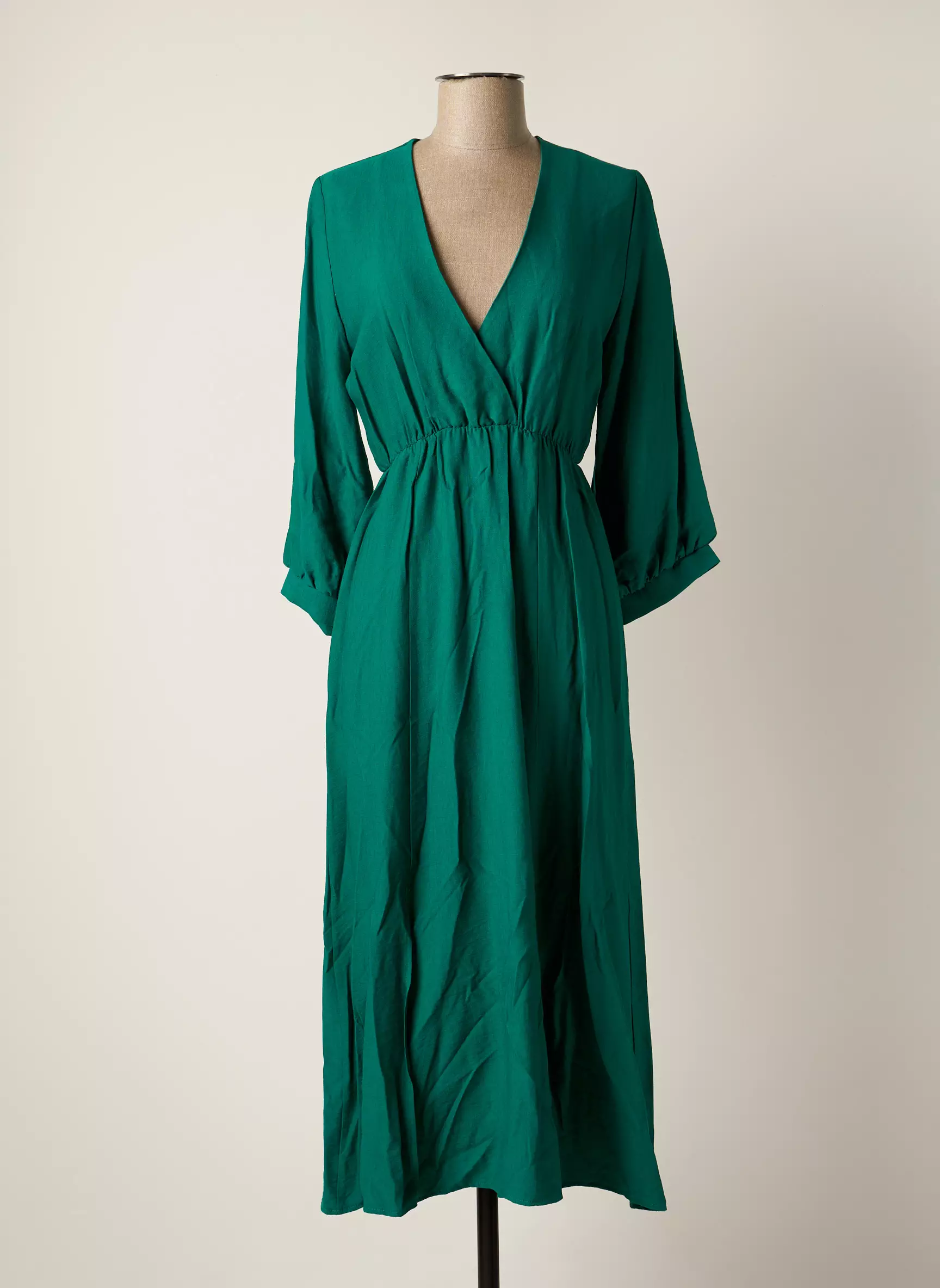 Vintage Love Robes Longues Femme couleur vert