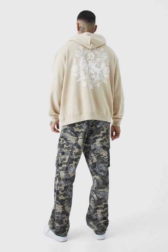 Tall Oversize Hoodie mit Homme Print