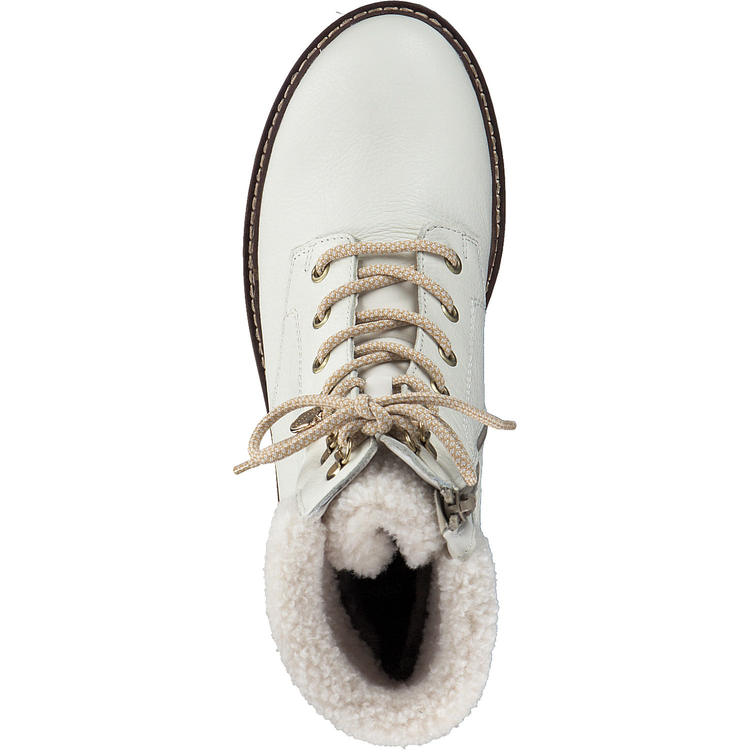 Remonte D0B74, Schnürstiefel, Damen, Weiß