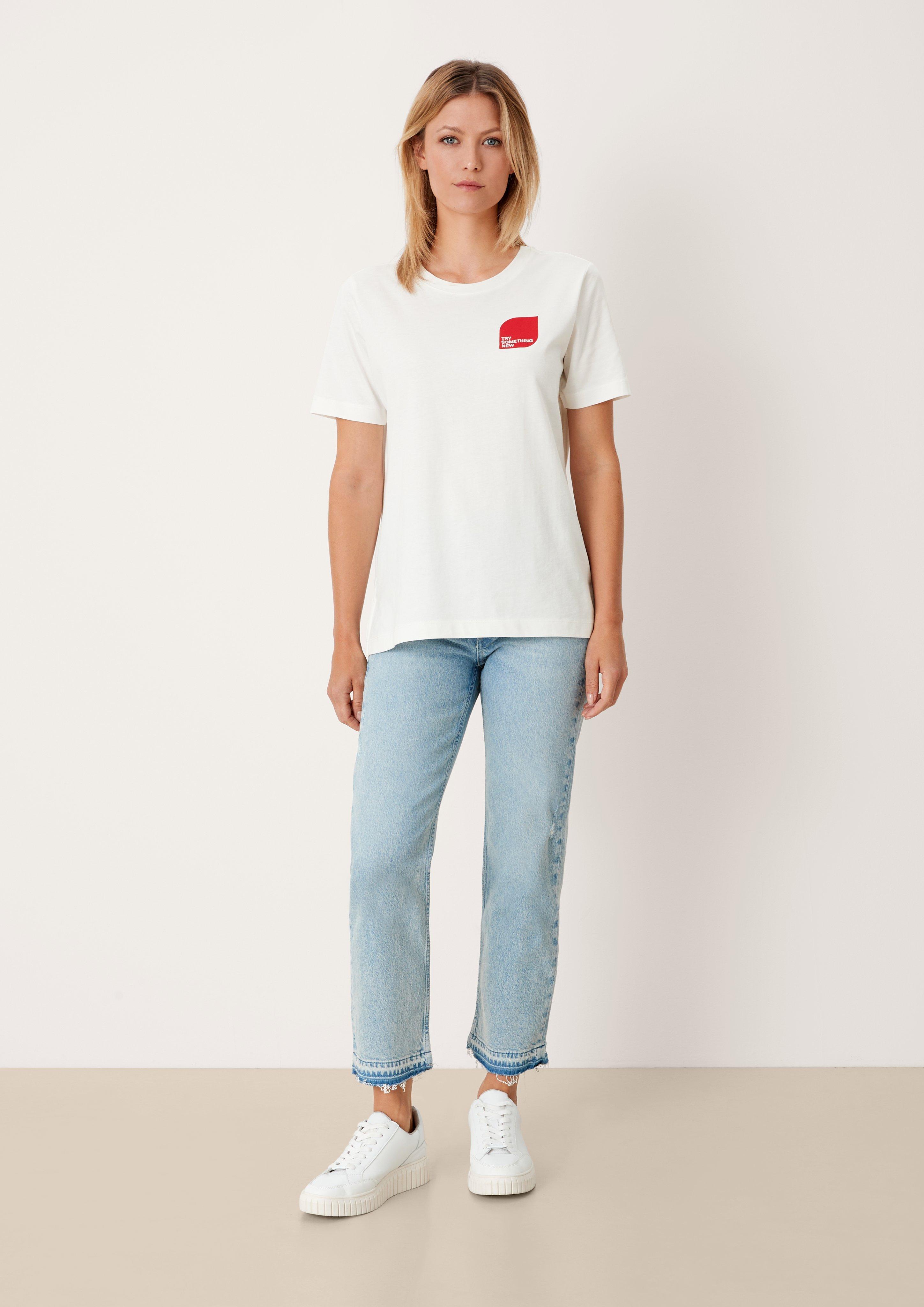Lockeres Jerseyshirt mit Print  2125238-02D1