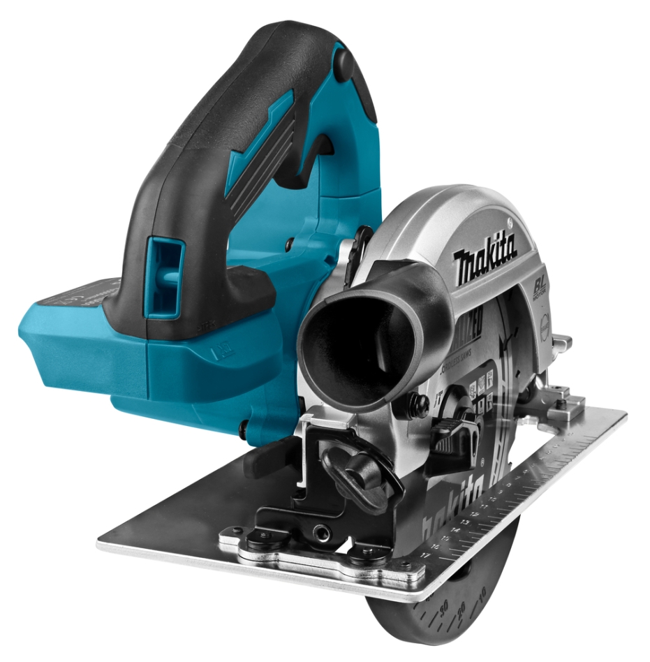 Fierăstrău circular fără fir Makita DHS661ZJU 165 mm cu transmițător AWS 18 V fără baterii și încărcător