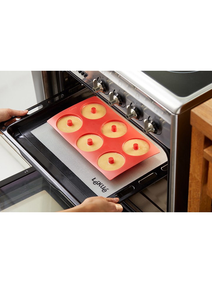 Lekué Donutform in Rot - (B)30 x (H)3,4 x (T)11,8 cm günstig kaufen onesize