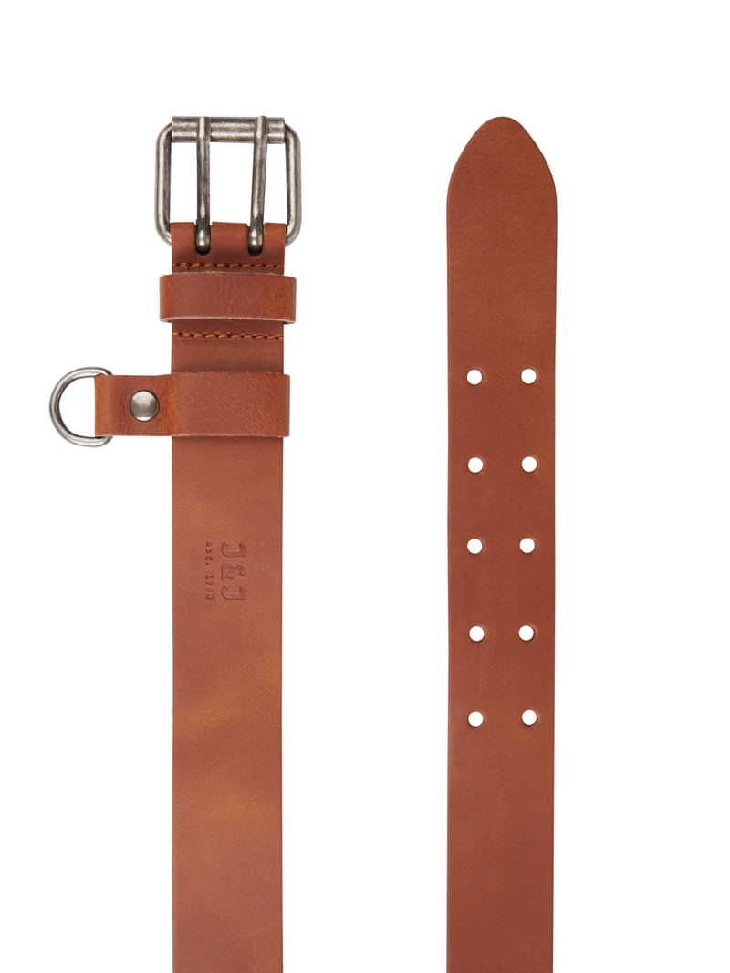 Weekender mit Logo Modell 'Kylo' in cognac