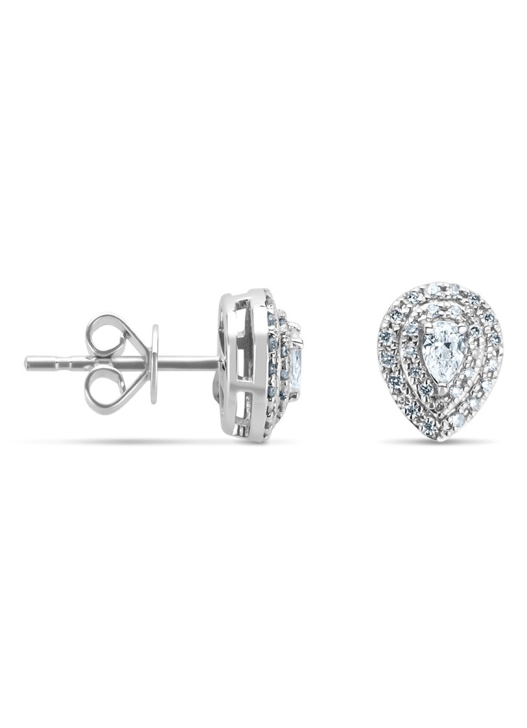 Ohrringe aus Weißgold mit Diamantspitze, 0,36 ct Diamant, Modell Petite Romance