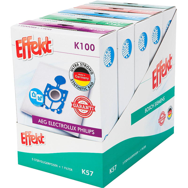 Effekt Støvsugerposer K100 5-pk