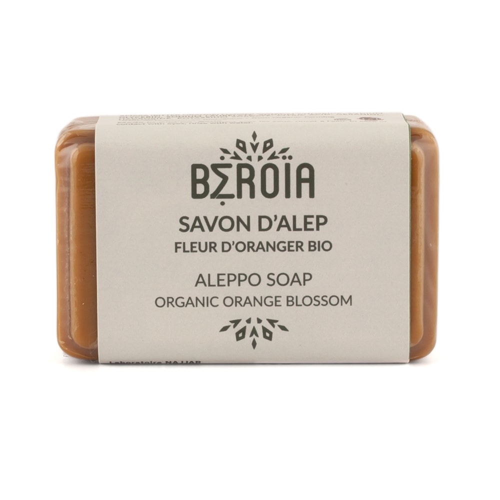 beroia Savon d'Alep à la fleur d'oranger 100g Savon solide