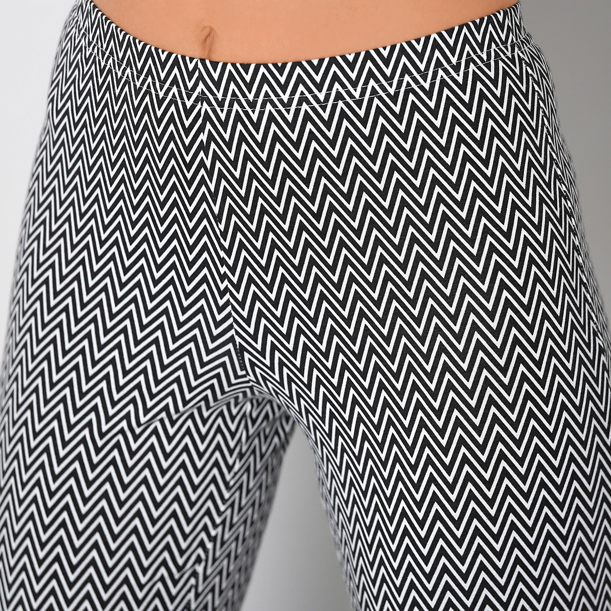 Legging bootcut imprimé, taille élastiquée