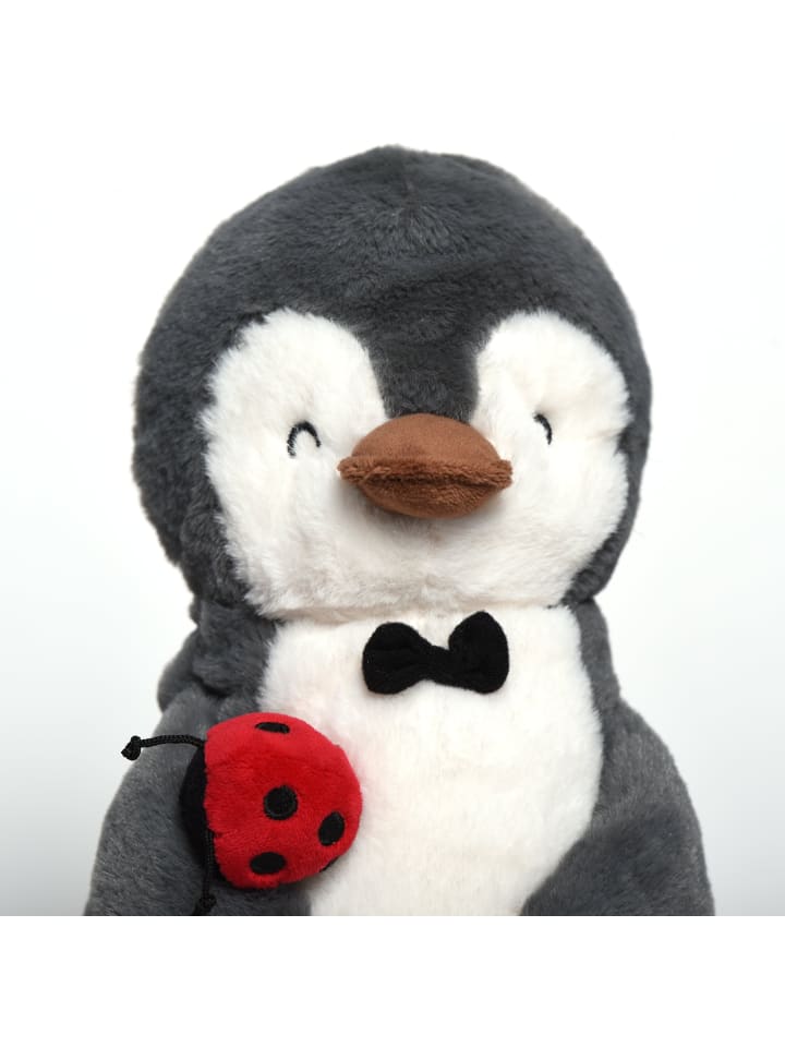 Mr. & Mrs. Panda Kuscheltier Pinguin Marienkäfer mit Spruch in Grau Pastell günstig kaufen onesize