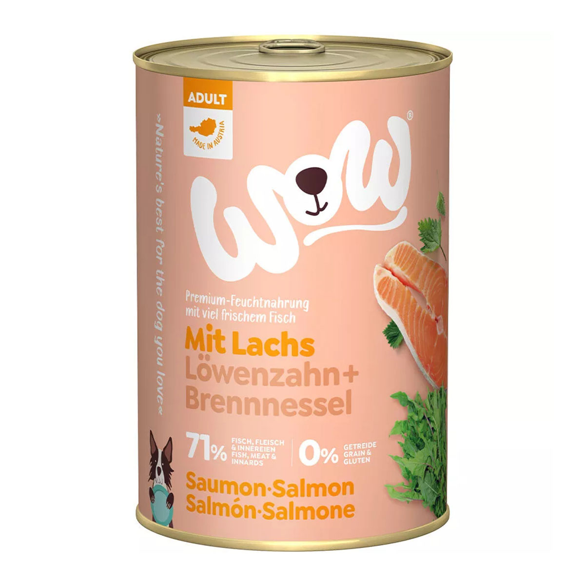WOW Adult Lachs mit Löwenzahn und Brennnessel kaufen bei ZooRoyal