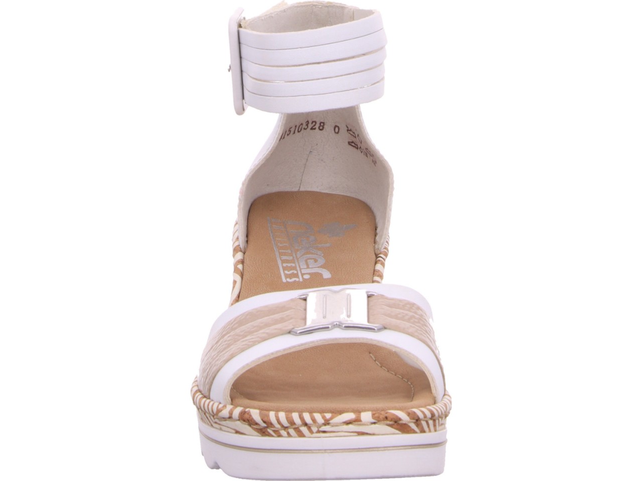 RIEKER Klassische Sandalen weiss