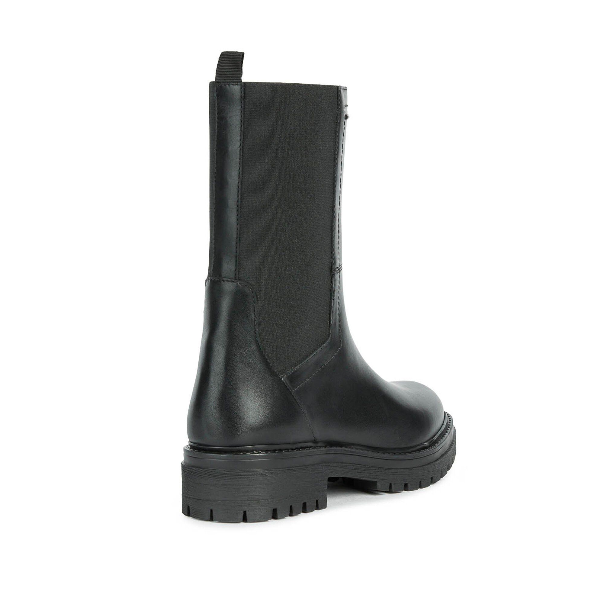 Boots mi-hautes dessus cuir