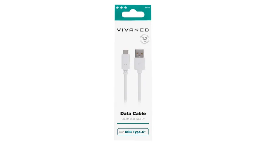 Vivanco Charging Cable, USB Type-C™ Daten- und Ladekabel, 1,2m