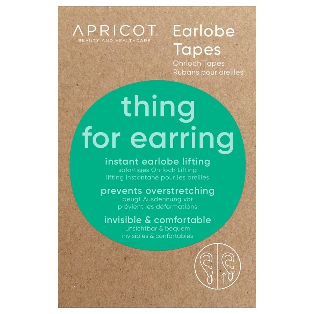 apricot Rubans pour trous d'oreille 