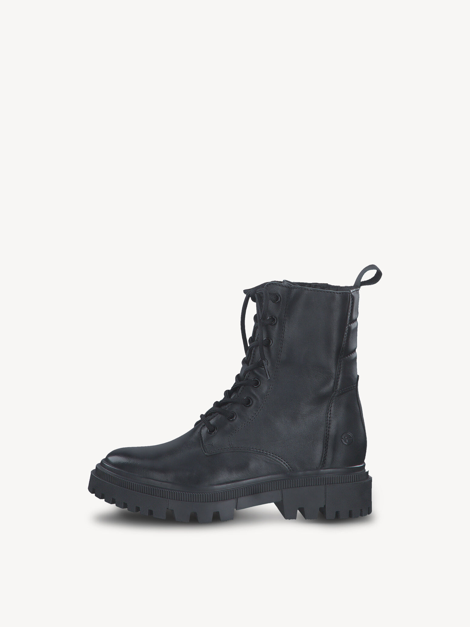 Bottine en cuir - noir
