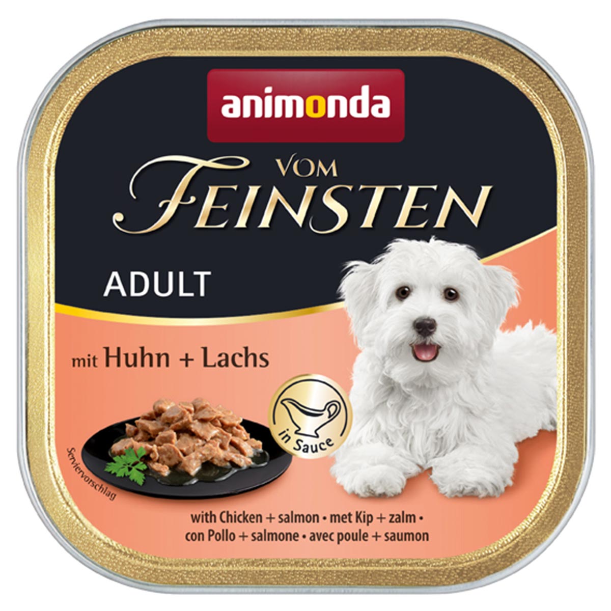 animonda vom Feinsten Adult Huhn & Lachs in Sauce bei ZooRoyal
