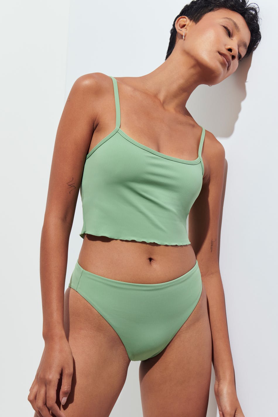 Rib bikini top