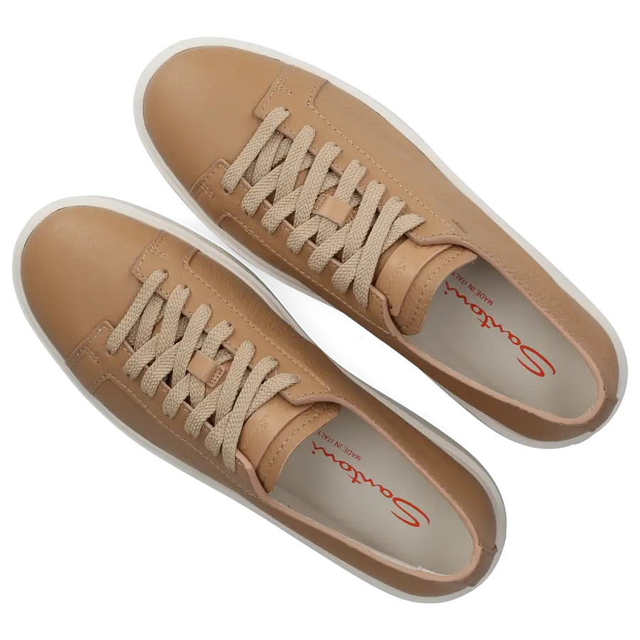 Santoni - Sneaker low 60919 Nubukleder - beige