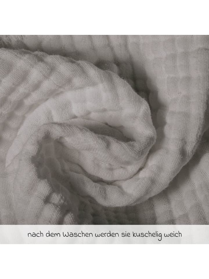 Makian Mullwindel / Mulltuch 10er Pack 80 x 80 cm - Grau in grau günstig kaufen onesize