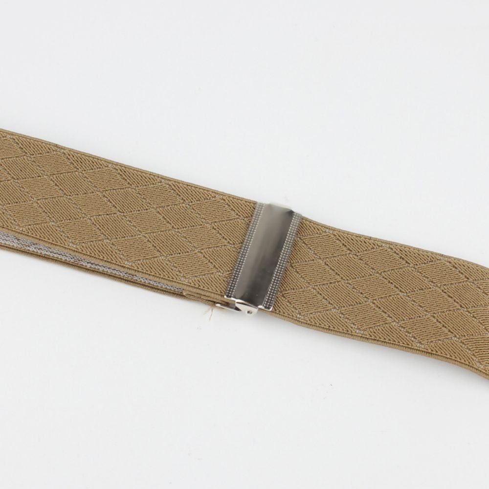 SCOSPORT Hosenträger Herren 4 Clips X-Form Elastisch 3.5cm Breit Hosenträger (Verschiedenen Farben, 1-St., Polyesterseide mit Gummibändern) Elastisch