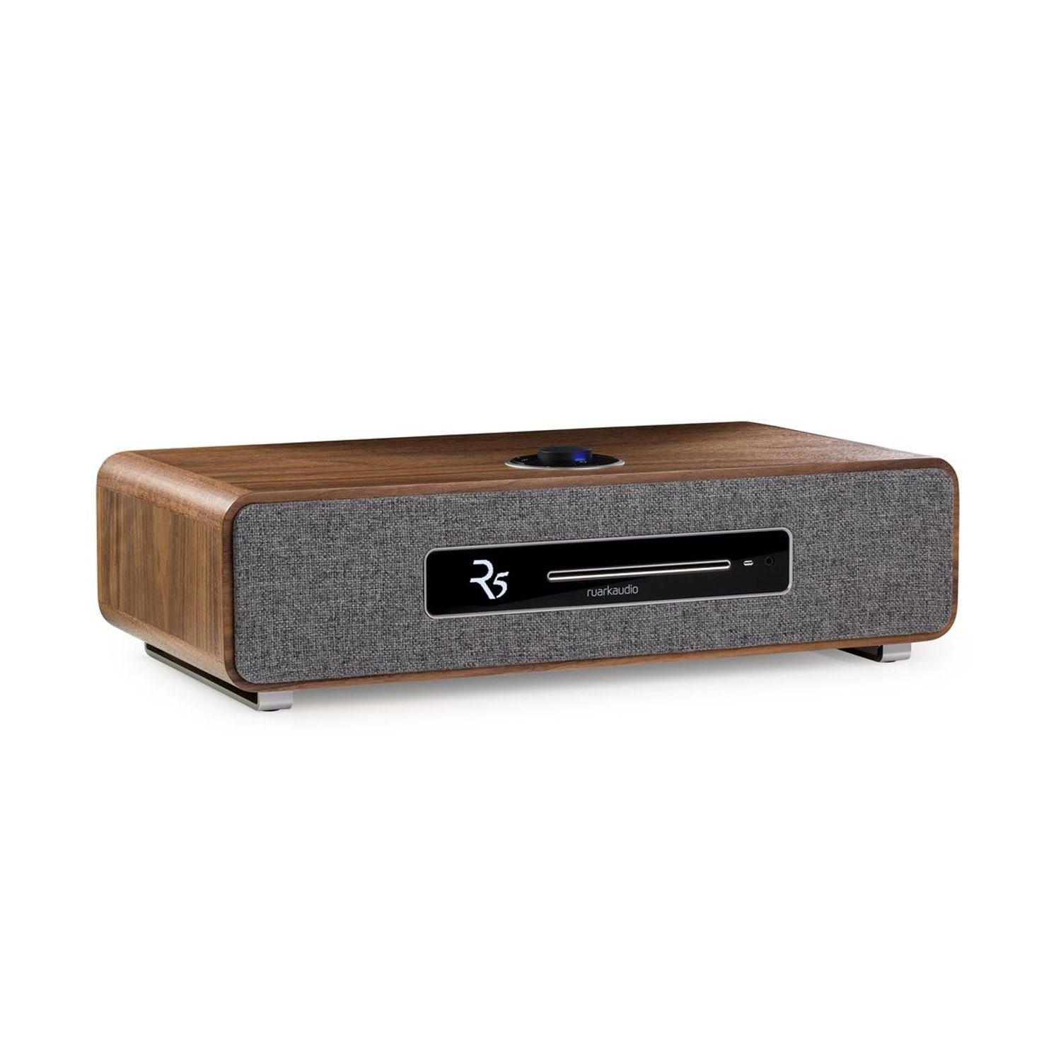 ruark audio R5 Musiksystem Walnuss High Fidelity System Digitalradio (DAB) (DAB+ & Internetradio, CD-Player)