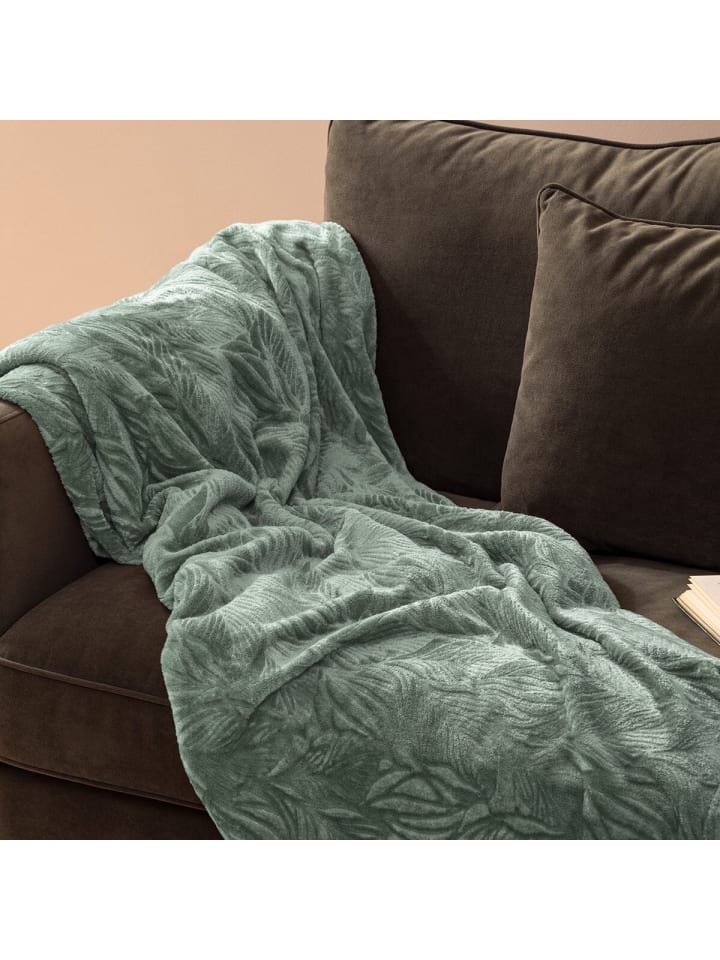 Atmosphera Créateur d'intérieur Kuscheldecke in blau günstig kaufen onesize