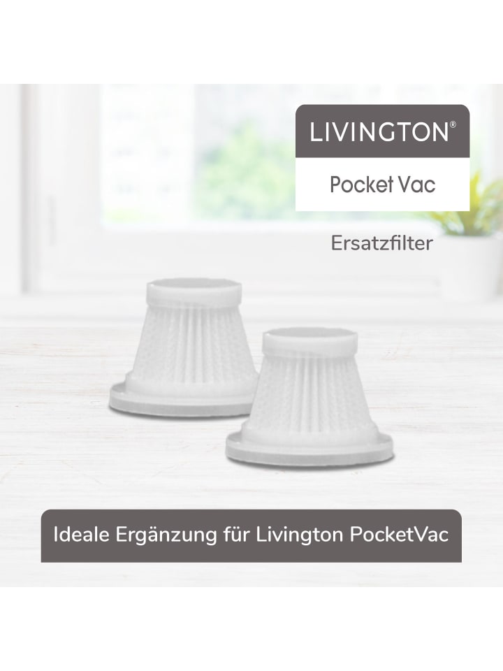 Livington Ersatzfilter PocketVac in Weiß günstig kaufen onesize