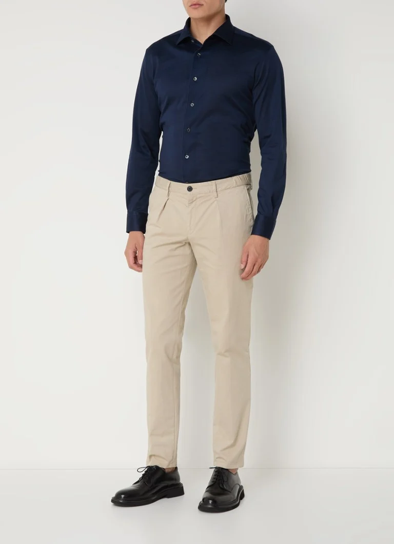 Corneliani Oxford regular fit jersey shirt