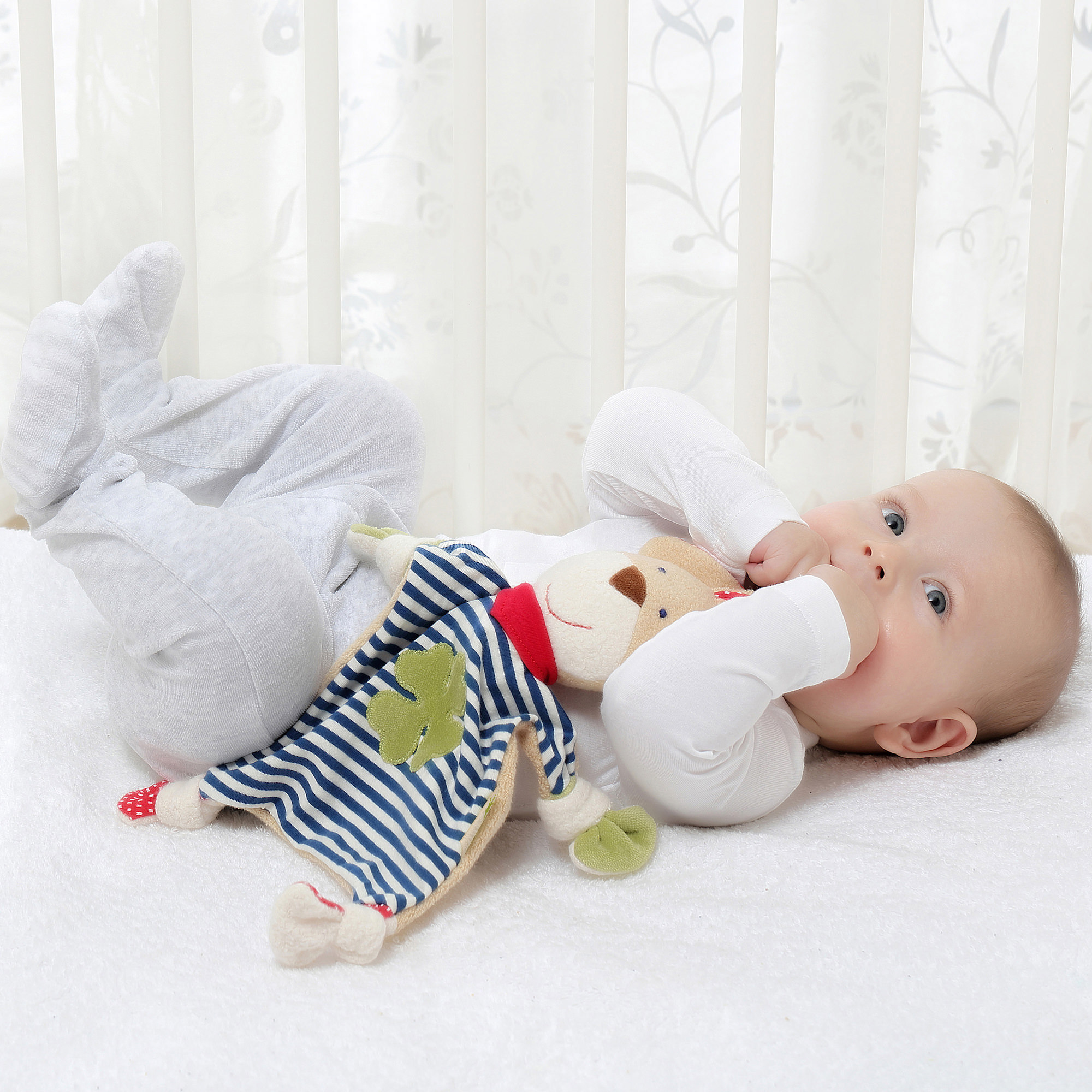 Schnuffeltuch Hase GREEN Collection