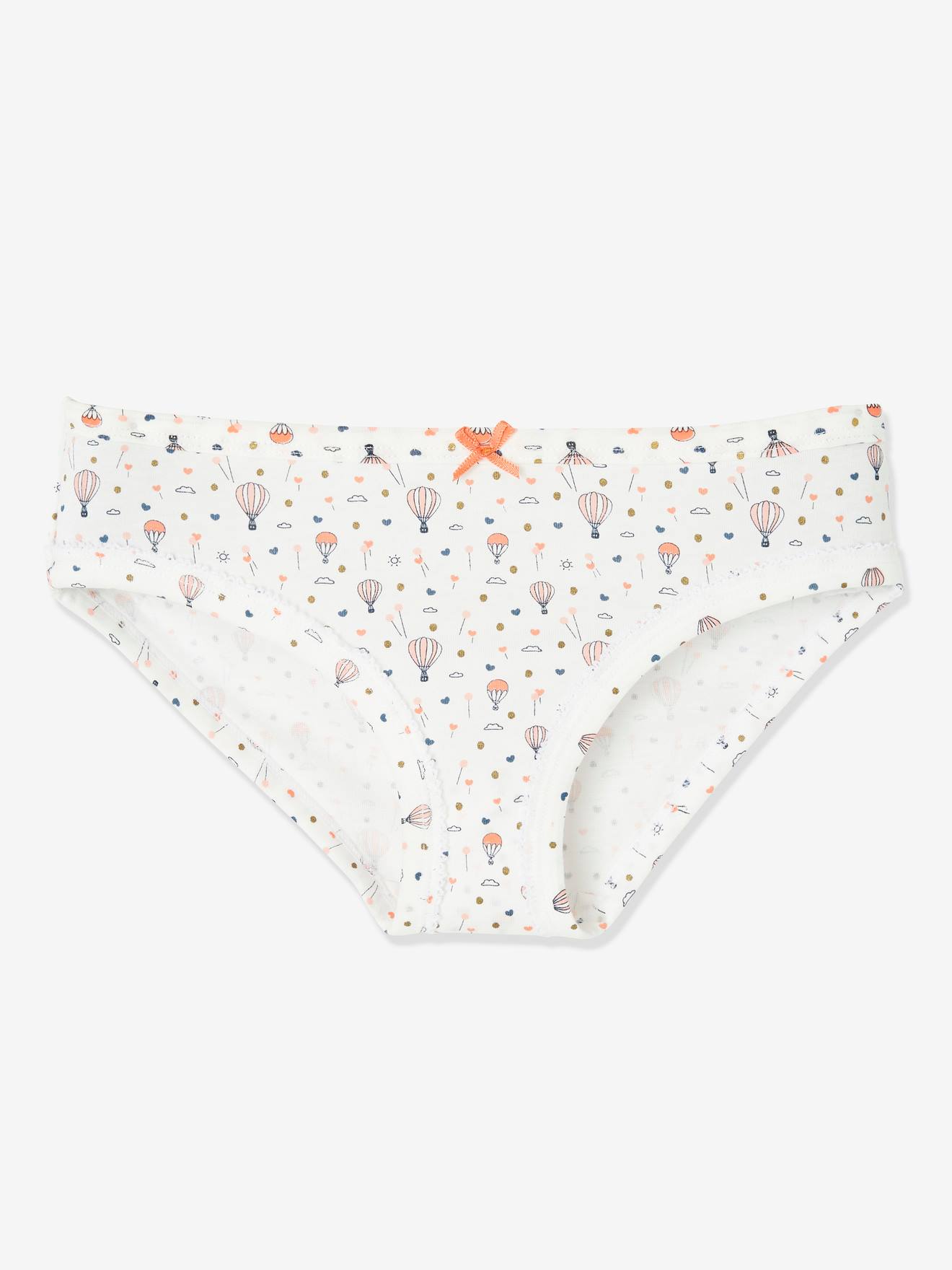 Vertbaudet 5er-Pack Mädchen Slips Oeko-Tex - pack wollweiß