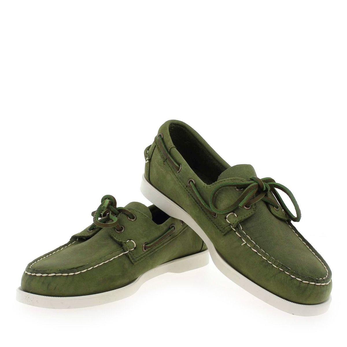 Sebago  DOCKSIDE PORTLAND CRAZY H - Kaki