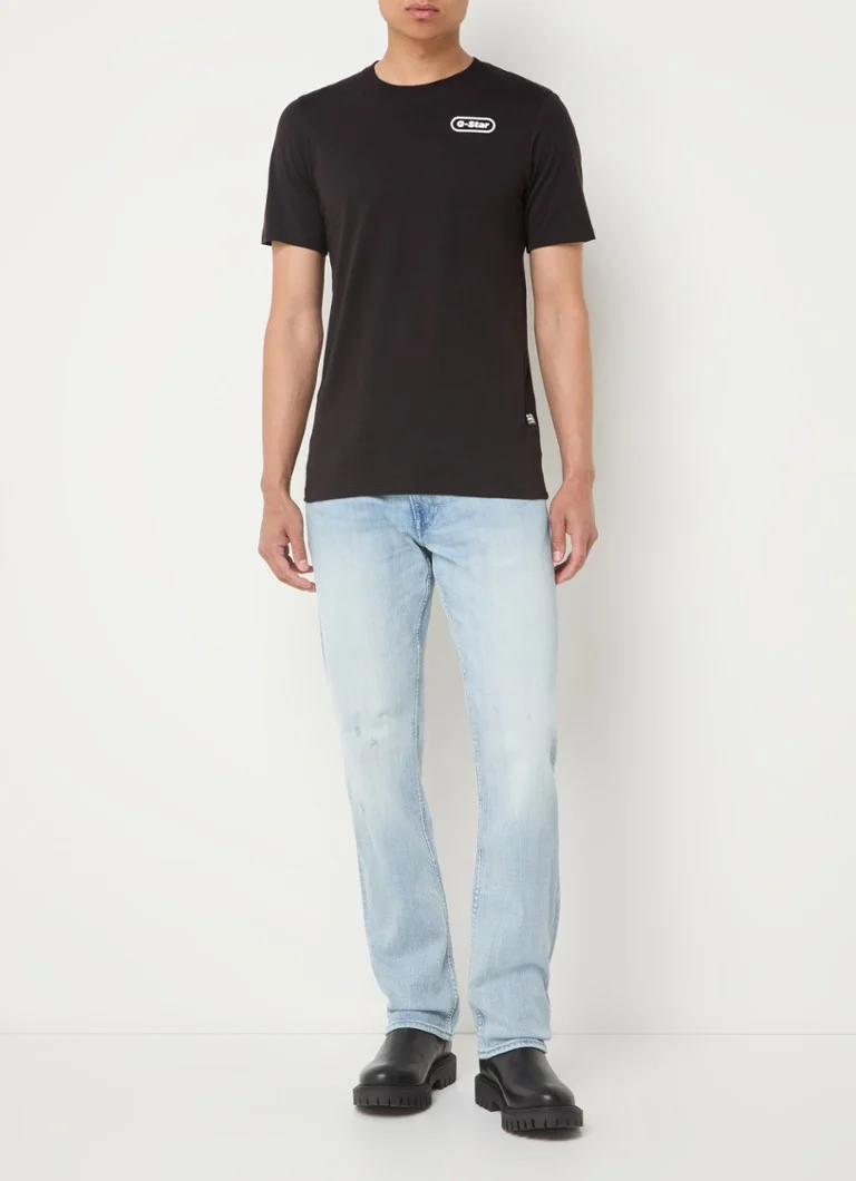 G-Star RAW Mosa straight leg jeans with light wash