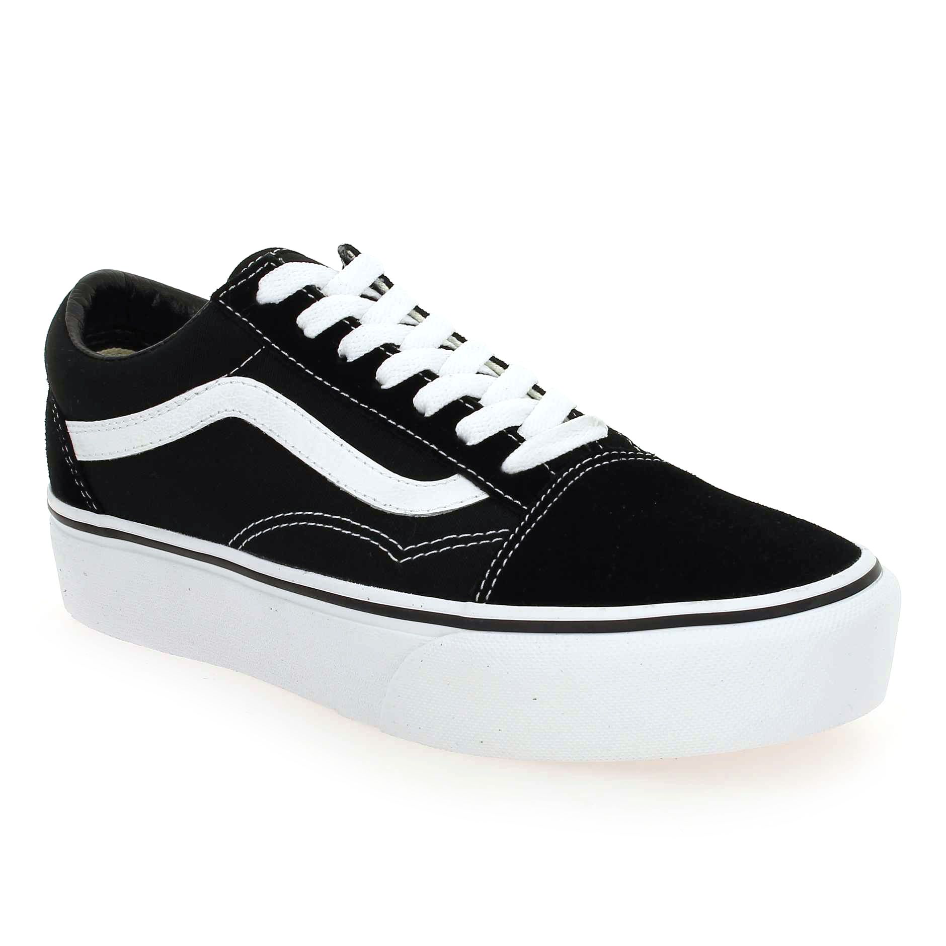 Vans  OLD SKOOL PLATFORM - Noir Blanc