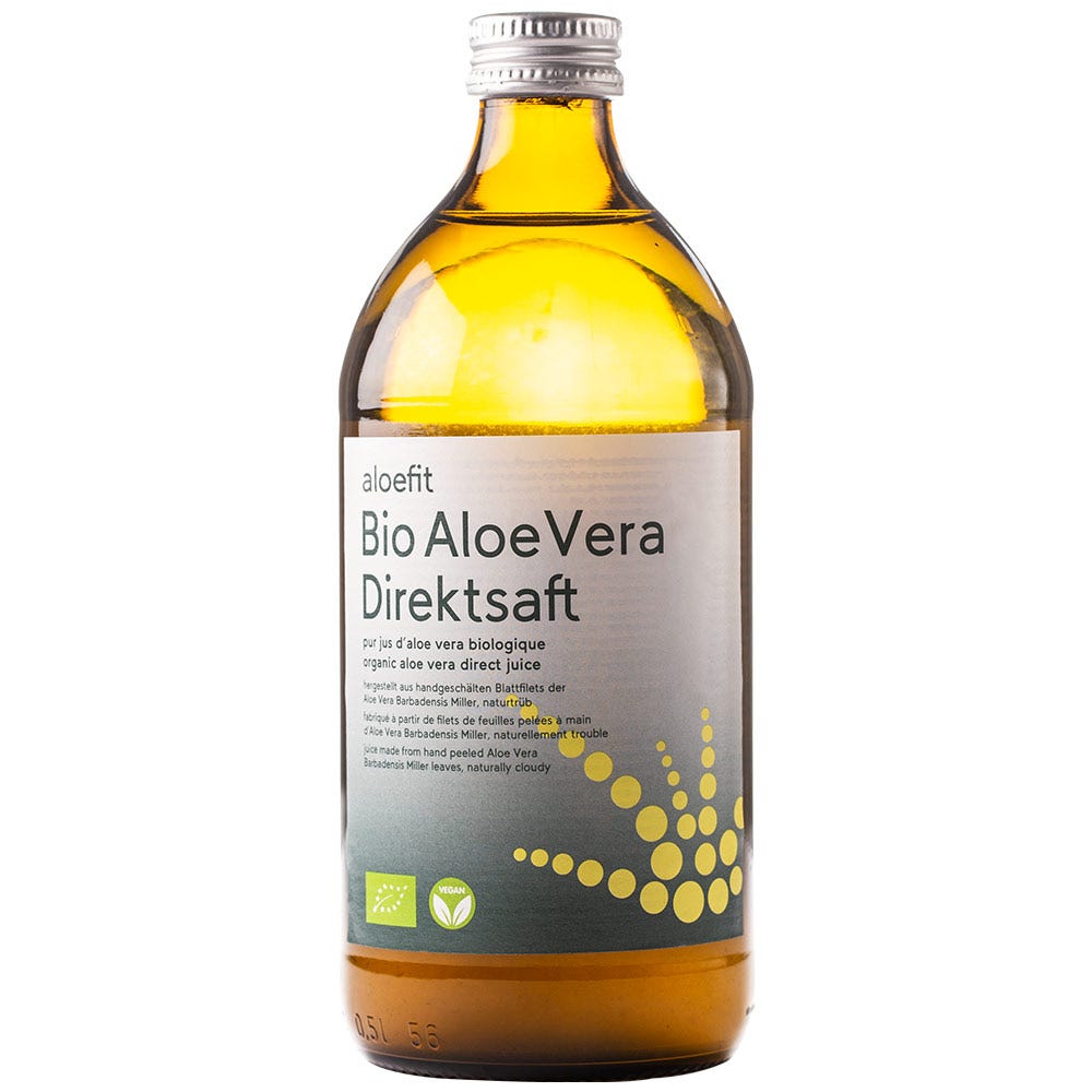 aloefit Aloe Vera Bio Saft 500ml 2+1 gratis Bundle
