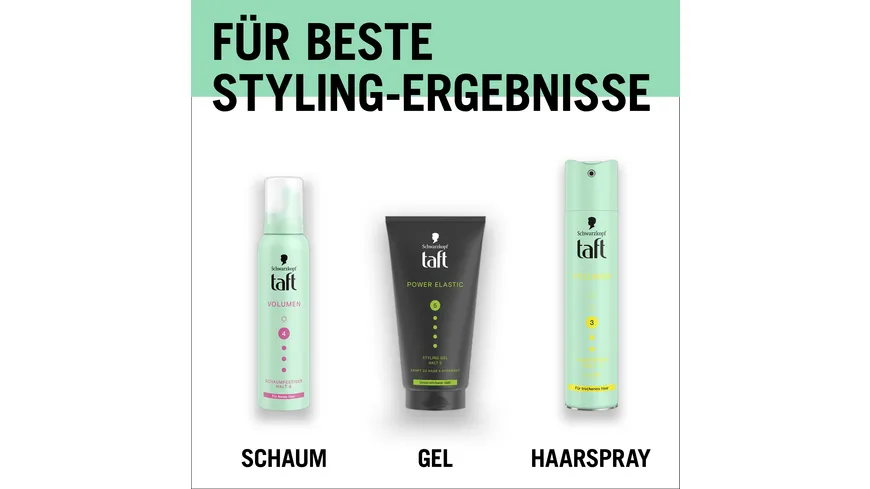TAFT Haarspray Volumen trockenes Haar 250 ml Haltegrad 3 - mittlerer Halt 250 ml