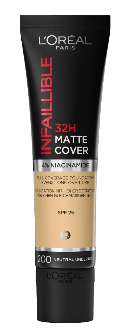 L'Oréal Paris Infaillible 24H Matt Cover Foundation, нијанса 200 Golden Sand