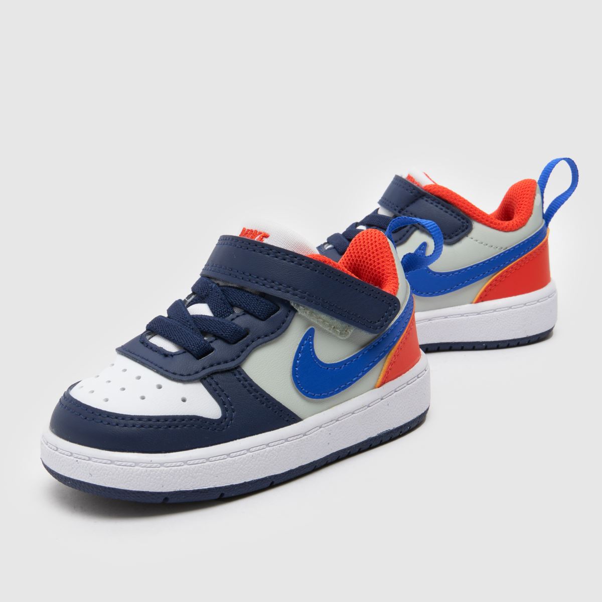 Nike marinblå multi court borough low recraft pojkar småbarnsskor