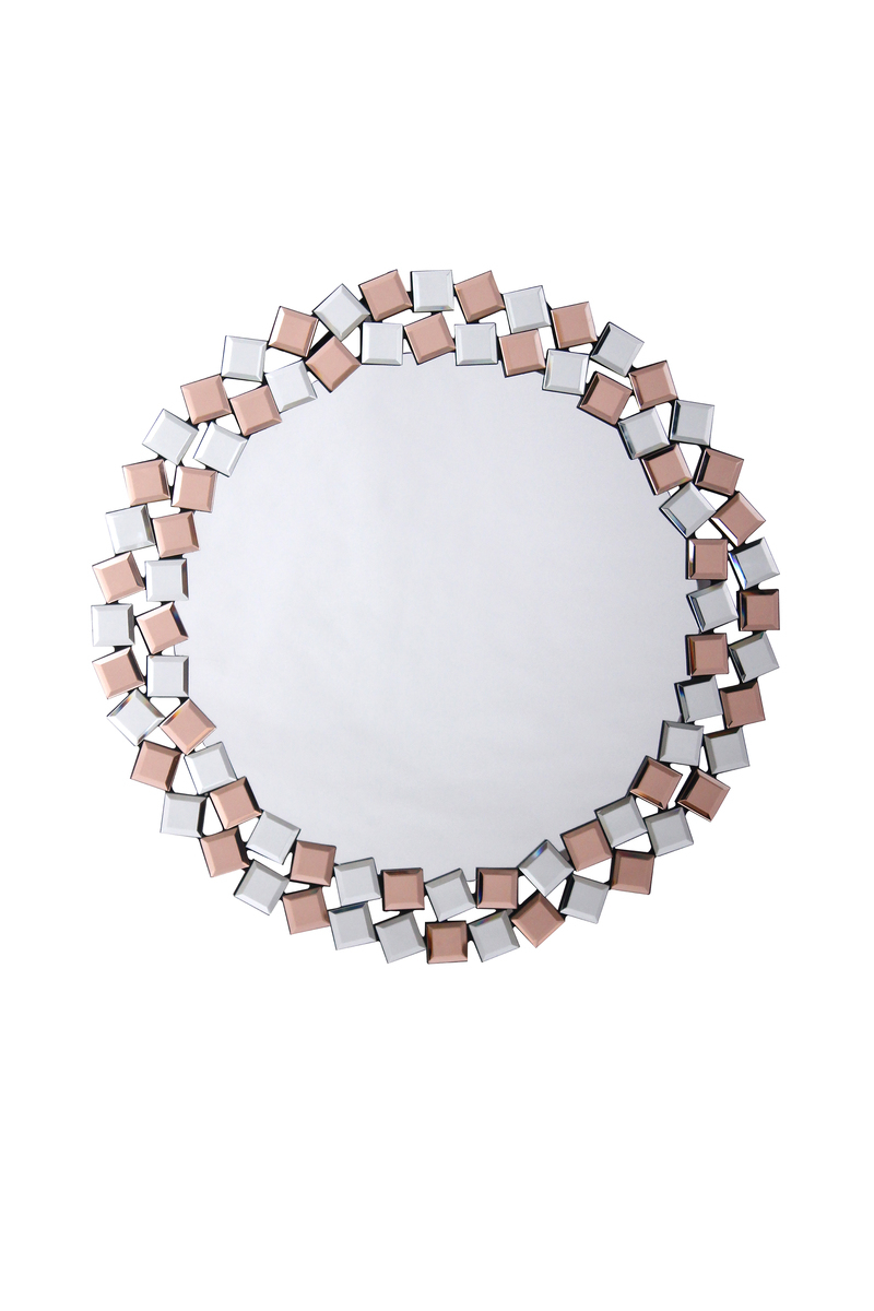 Kayoom Wandspiegel Mosaic 1825 Silber / Rosé