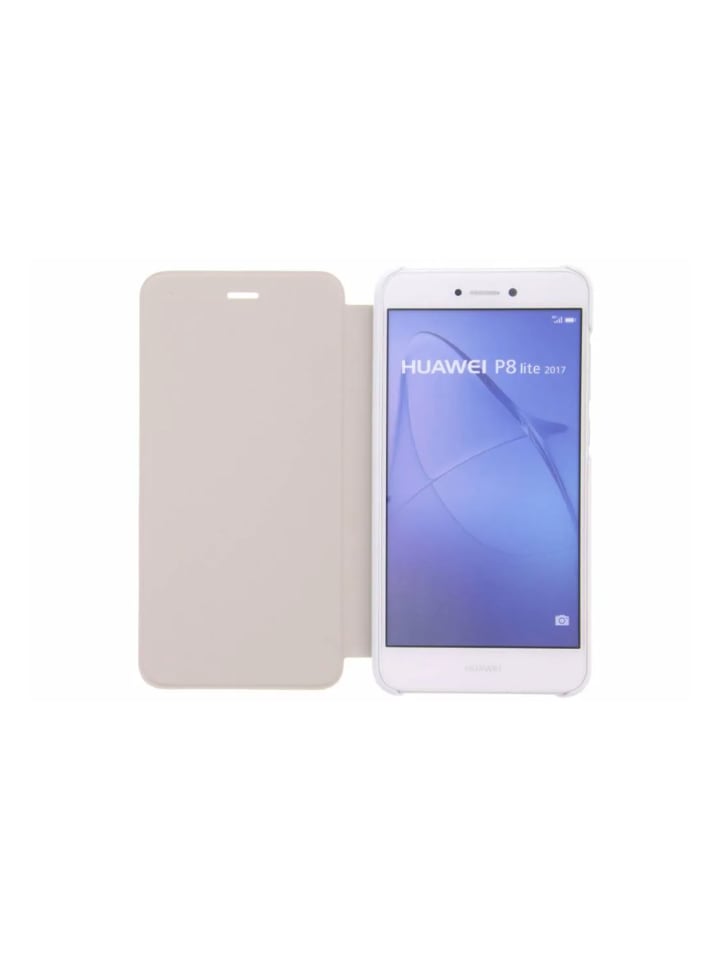 Huawei Handyhülle P8 Lite Flip Cover in weiß günstig kaufen onesize