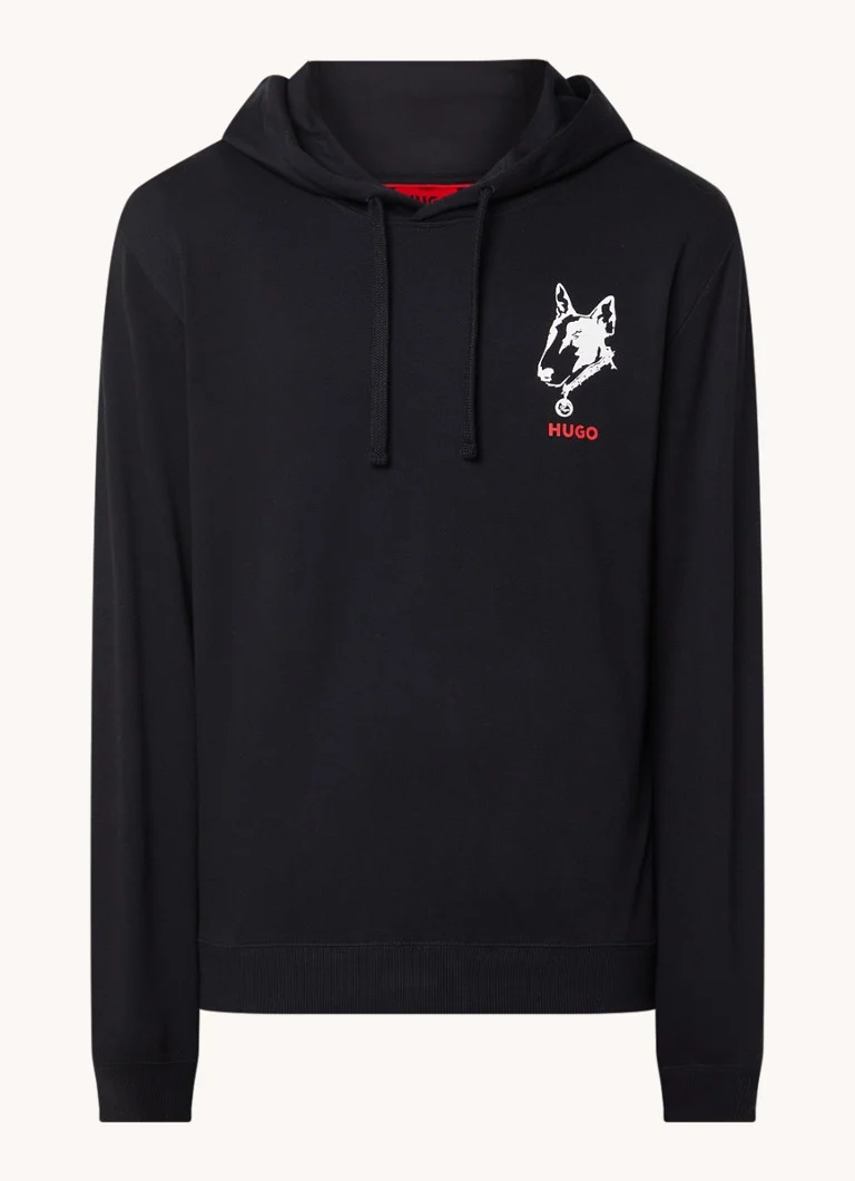 HUGO BOSS Dammico hoodie with logo and back print