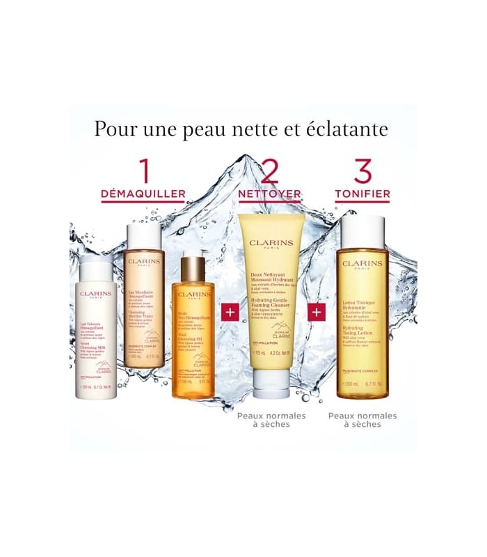 Clarins-LOTION TONIQUE HYDRATANTE-Aux extraits d'aloé vera & fleur de safran