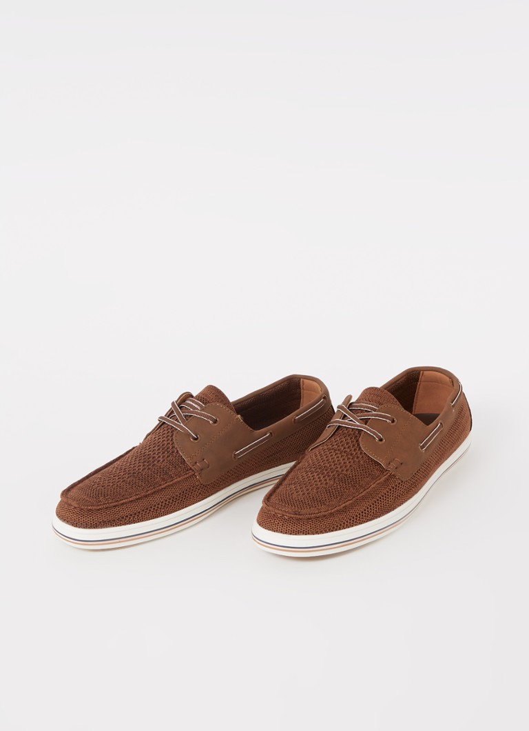 Scarpa da barca Dune London Burner con tomaia in maglia