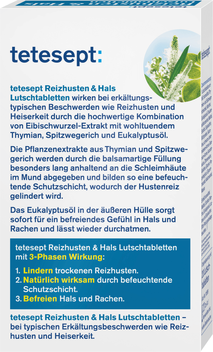 Reizhusten & Hals Lutschtabletten, 20 St