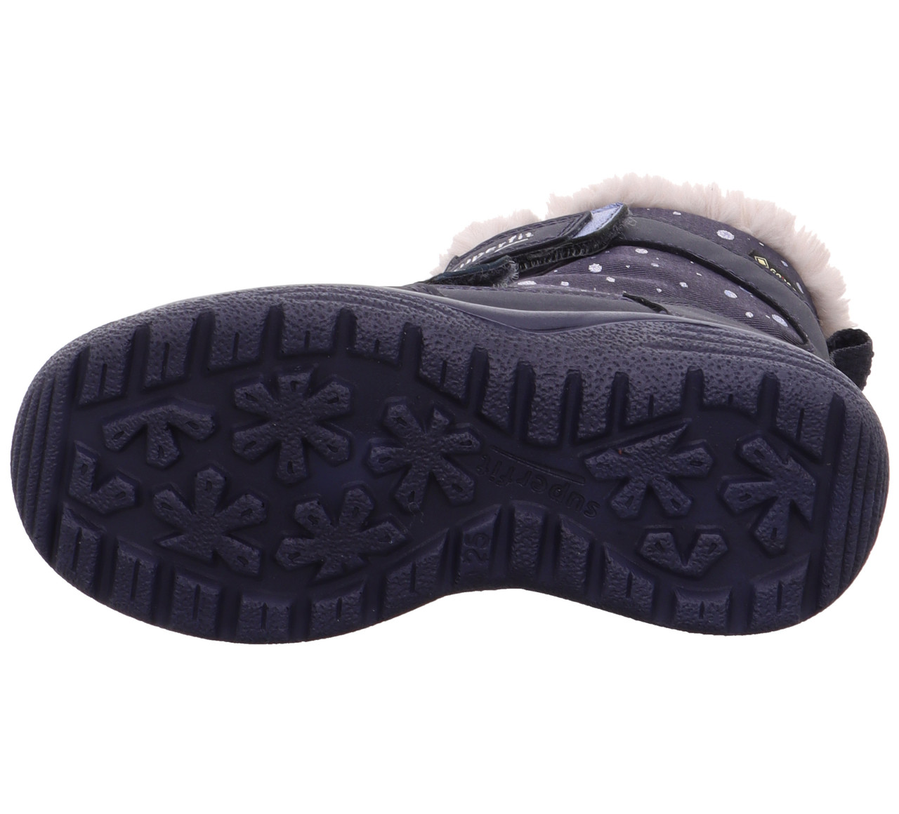 CRYSTAL - Blau/Hellgrau Boots mit Klettverschluss