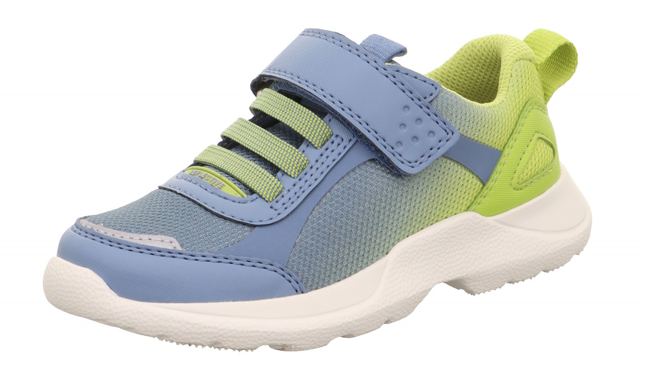 RUSH - Blau/Hellgrün Sneaker low mit Klettverschluss