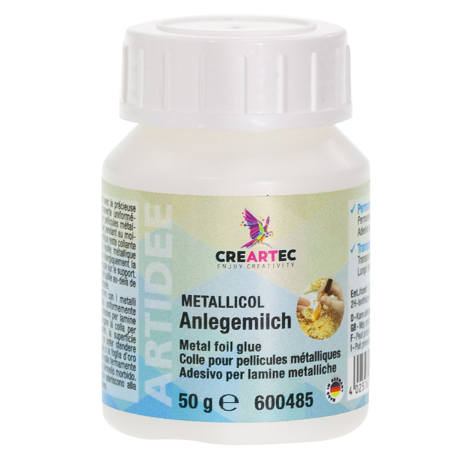 Anlegemilch für Blattmetall, 50 g