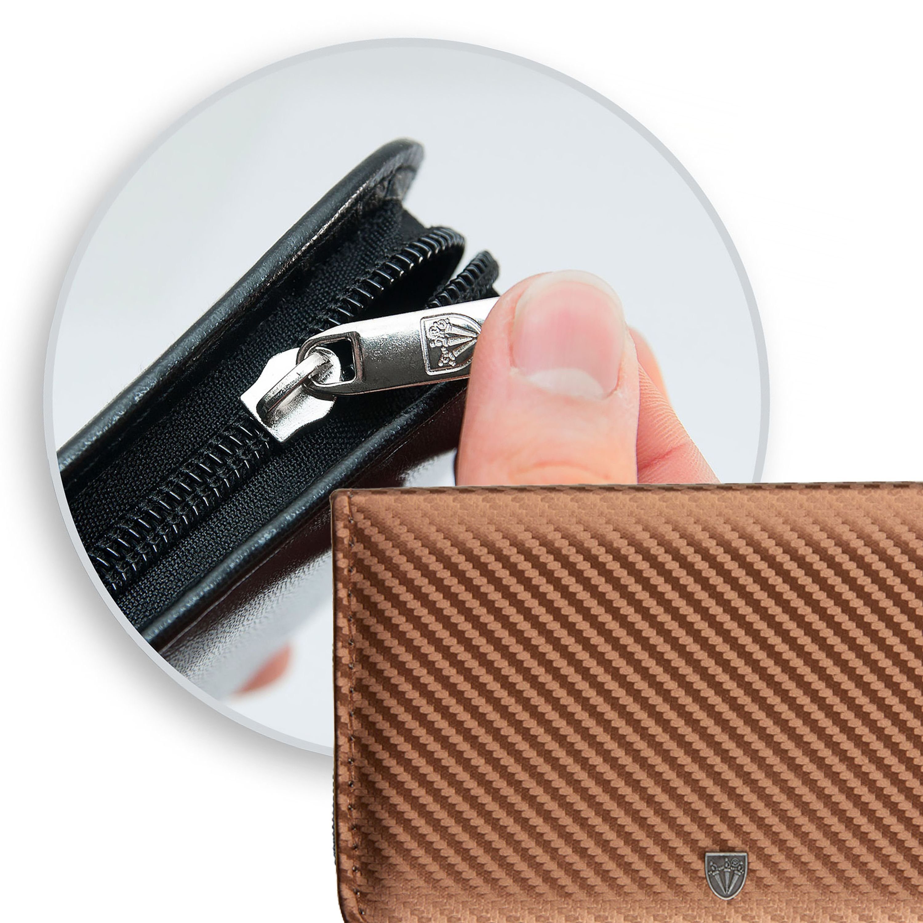 3 SCHWERTER Maniküre-Etui, London 12-teilig ALL-IN-ONE mit Glas- und Saphirnagelfeile