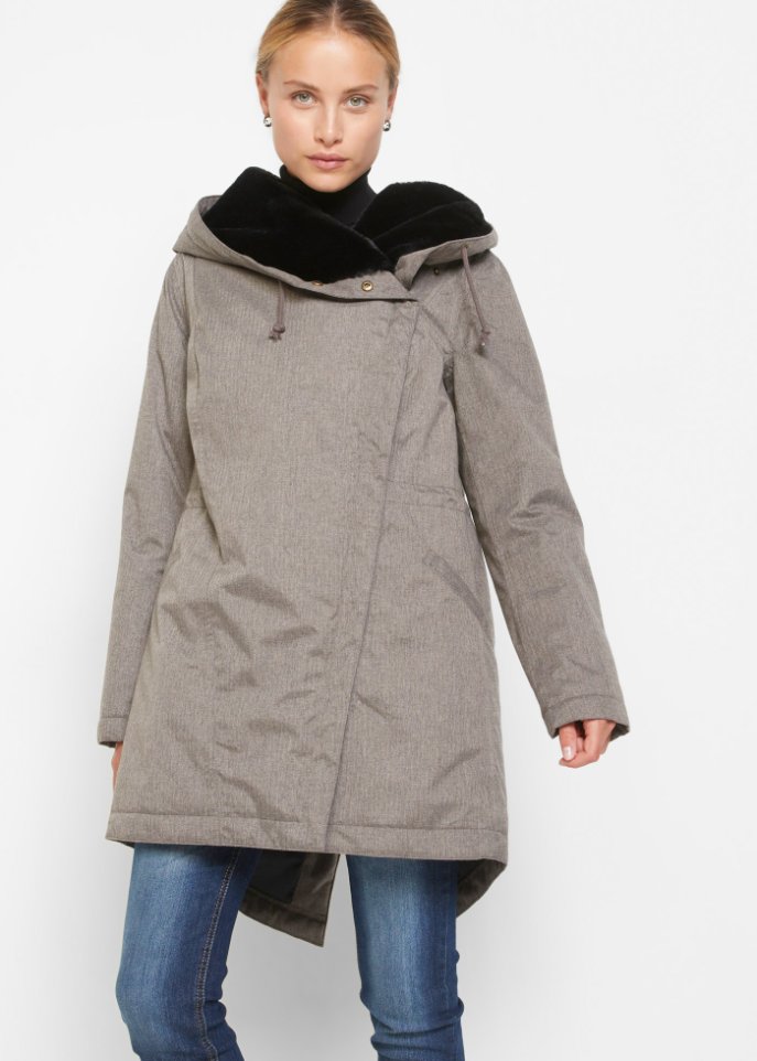 Funktions-Parka mit Teddyfleece